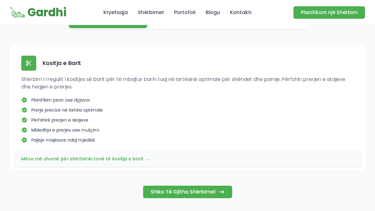 Gardhi KS - Faqe Interneti & SEO screenshot 1